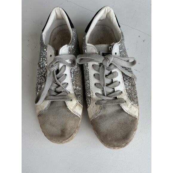VINTAGE HAVANA Cheetah Carla Glitter Grey w/ Star Size 9 - Picture 4 of 9